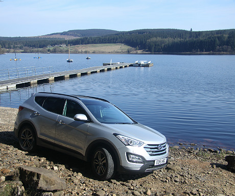 Hyundai Santa Fe at Kielder Water