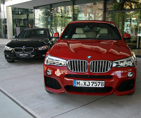 The X4 at BMW headquarters