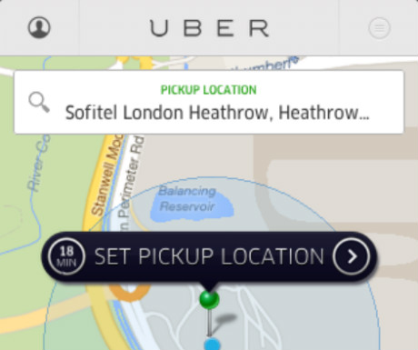 Uber screenshot