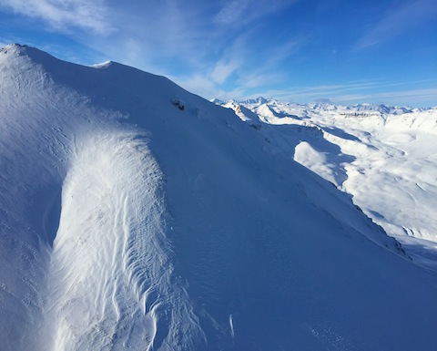 View from the helicopter