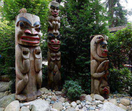 Vancouver Stanley Park Totem poles
