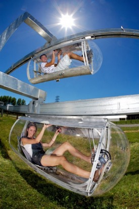 Get your adrenalin pumping with Swooping, Shweebing (pictured) or Zorbing in Rotorua.