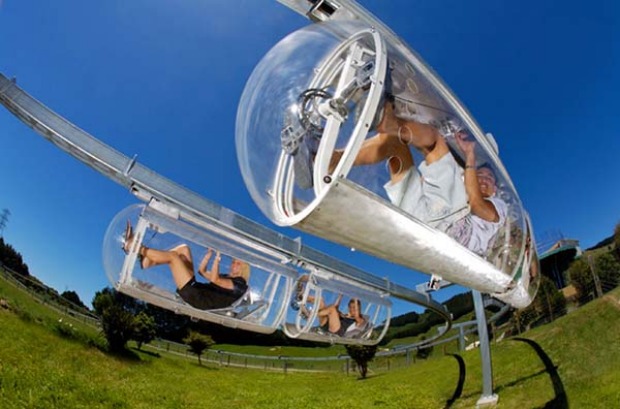 Get your adrenalin pumping with Swooping, Shweebing (pictured) or Zorbing in Rotorua.