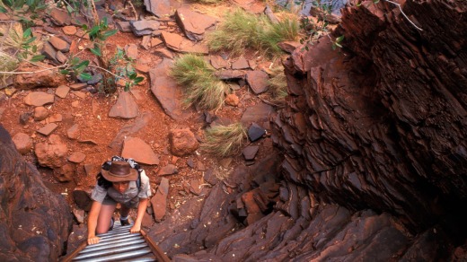 The dramatic Hancock Gorge at Karijini National Park.