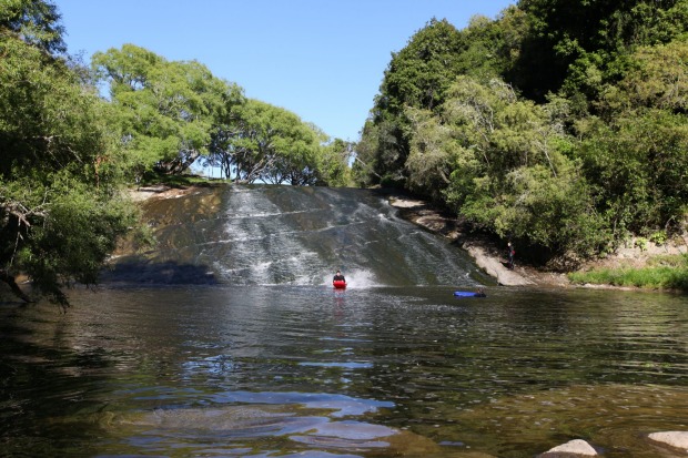 THE RERE ROCKSLIDE: Dive Tatapouri can also kit out adventurers with body boards to take on the Rere Rockslide, a ...