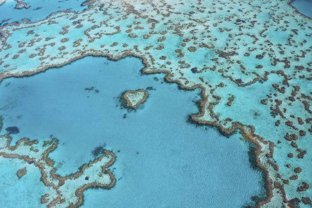 Made up of 2900 individual reefs and 900 islands, the UNESCO World Heritage Listed Great Barrier Reef off Australia ...