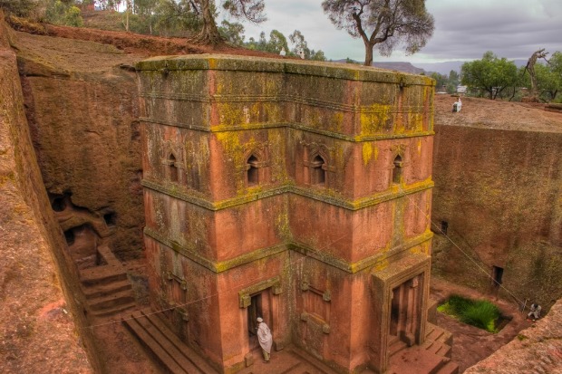 Rock-hewn churches of Lalibela, Ethiopia: These don't get the same recognition as similar edifices carved from stone in ...