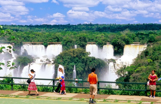 BLAZING THE TRAIL: To fully appreciate the magnitude of the falls, which stretch for 2.7 kilometres in continuous ...