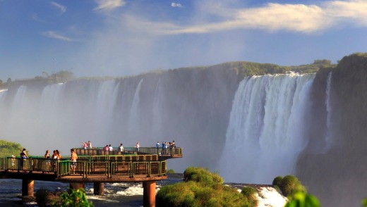 The Devil's Throat is the highest of the Iguazu Falls.
