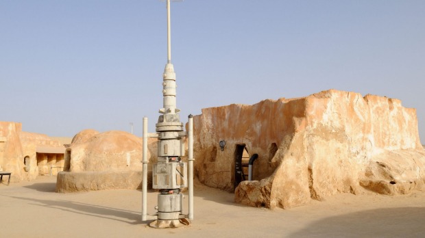 Remains of the Star Wars set near Tozeur in Tunisia are still there.