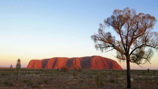 Sunrise at Uluru.