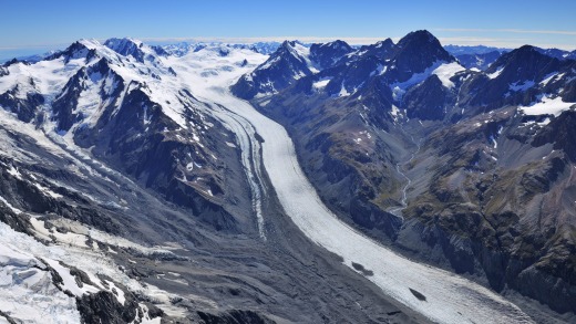 Tasman Glacier.