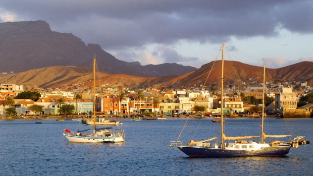 Cape Verde, Sao Vicente Island, Mindelo Bay.