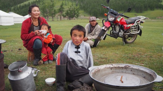 Mongolian family.