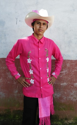 A man in traditional dress in Catarina, Nicaragua.