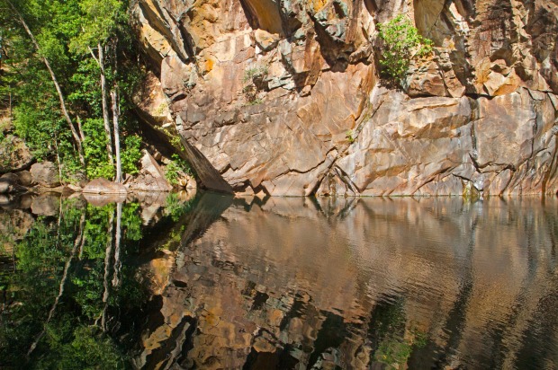 Motor Car Falls, NT: The irony is delicious - the only way to get to Motor Car Falls is to walk. Part of the Yurmikmik ...