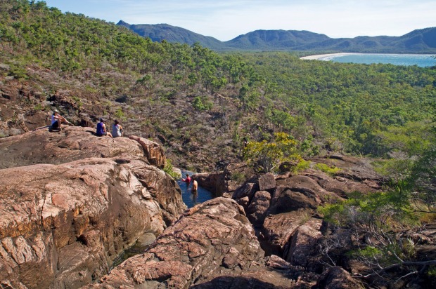 Zoe Falls, Queensland: On an island that's entirely national park, without a single resort or hotel, the only way to get ...