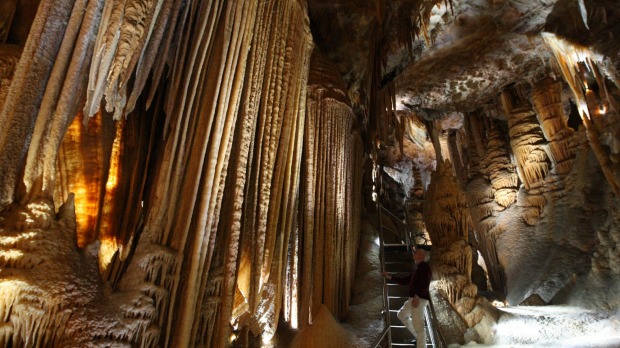 The spectacular Jenolan Caves, near Oberon.