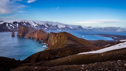 Harsh, but beautiful: Deception Island, Antarctica.