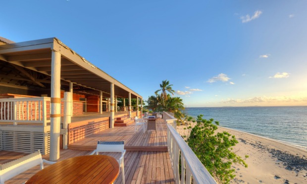 Rocks bar and restaurant, Vomo Island Resort, Fiji.