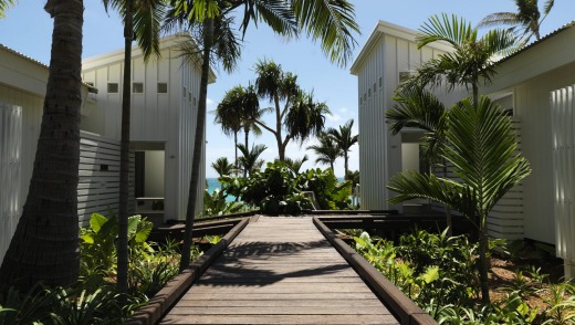 A walkway to the Anchor Bay Suite