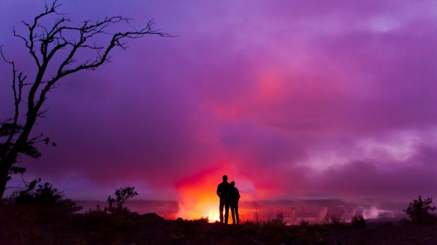 The surreal glow created by the Kileaua volcano on Hawaii's Big Island.