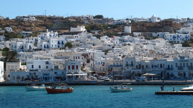 Mykonos' harbour.