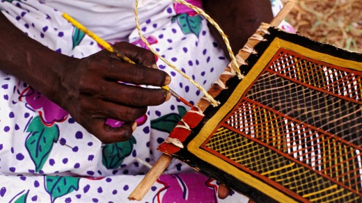 Bark painting.