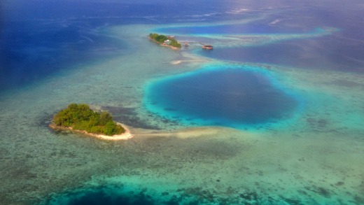 An aerial shot during a domestic flight.