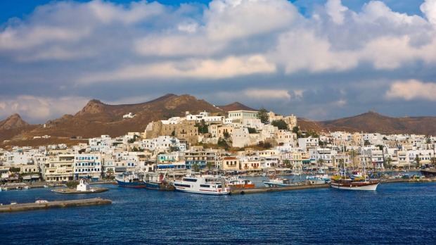 Naxos, Greece: The south-west-facing coast of Naxos has the longest beaches in the Cyclades. The sand derives from ...