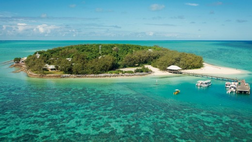 Heron Island from the air.