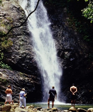 The Biausevu waterfall on the Coral Coast, Fiji.