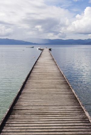 Pier at Jean-Michel Cousteau Resort.