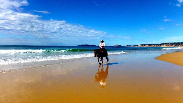 Rainbow Beach, Queensland: A 23-km long sweep of beach that offers spectacular stretches of coloured sand along the way.