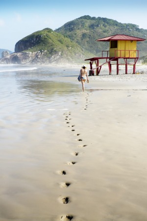 There are no cars on Honey Island, or Ilha do Mel.