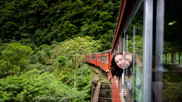 One the train tour from Curatiba to Morretes.