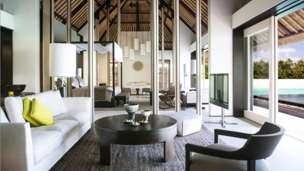The Cheval Blanc Randheli's loft-style villas feature seven-metre high doors.