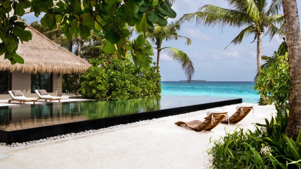 Private pleasures: Island villas are well suited to families.