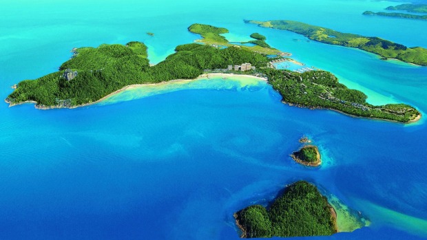 Hamilton Island from the air.