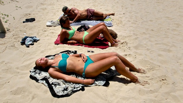 Beach lover: Australians can't say no to sand and surf.