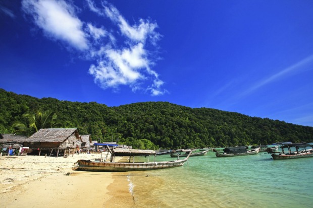 Koh Surin: To the north of Koh Similan is another marine park group, the Edenic, densely forested Mu Koh Surin islands, ...