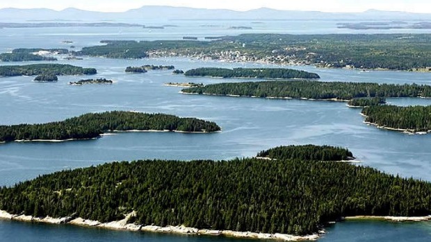 Spruce Island, Maine. Off the coast of Maine in the US, it can be rented for between $US500 and $US1500 a night.