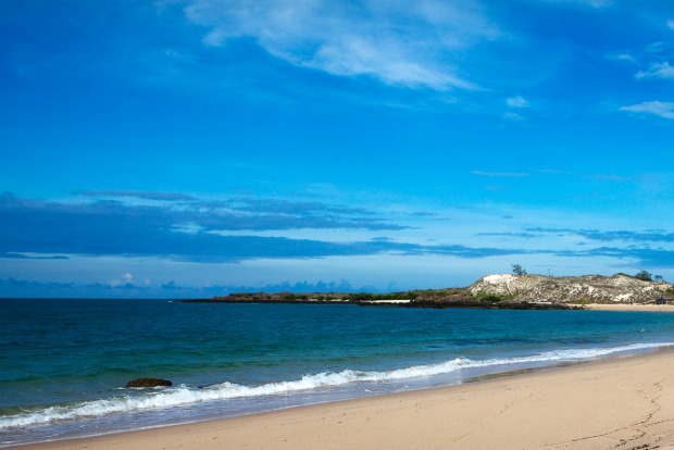 Beach on Bremer Island. Off the coast of Arnhem Land, Bremer Island is a back-to-basics option. Visitors sleep in tents ...