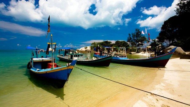 Belitung Island, fishing boats