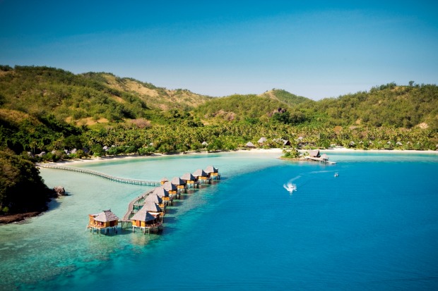 Likuliku Lagoon Resort, Fiji: This adults-only resort boasts the country's only over-water bungalows.