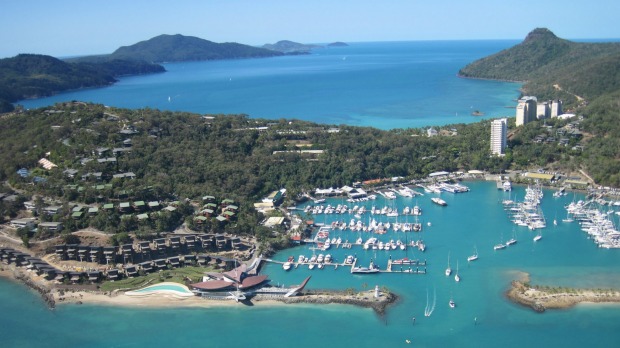 Hamilton Island marina.