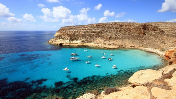 Cala Pulcino, Sicily: You're most likely have this white sand cove with terrific views over the Mediterranean all to ...