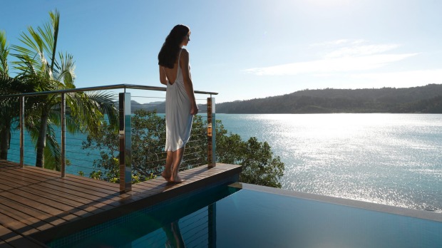 Qualia. The Windward Pavilions have private plunge pools and glittering sea views.