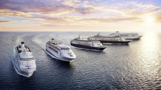 P&O Cruises' five ship fleet.