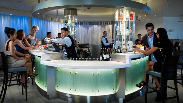 Celebrity Reflection's Martini Bar.